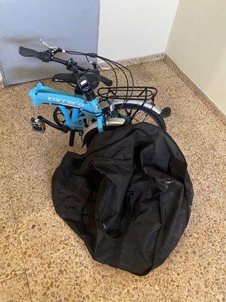 Bicicleta Plegable Carrera Intercity Azul