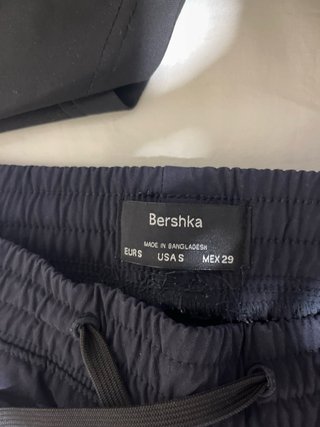 Pantalones Cargo Bershka Talla S Azul