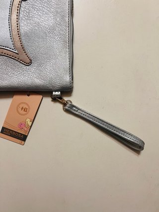 Bolso de mano/bandolera plateado