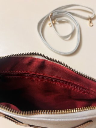 Bolso de mano/bandolera plateado