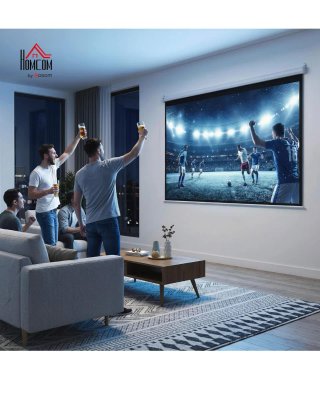 Pantalla Proyector Eléctrica HOMCOM 100