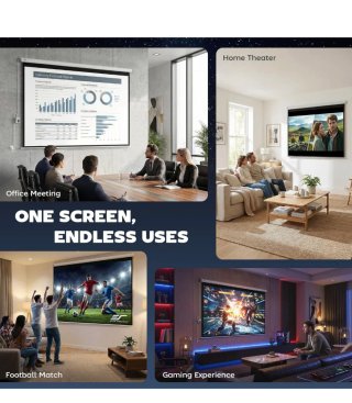 Pantalla Proyector Eléctrica HOMCOM 100