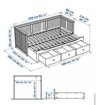 Cama Ikea Hemnes individual/doble