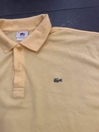 Polo Lacoste Clásico Amarillo Manga Corta Talla M
