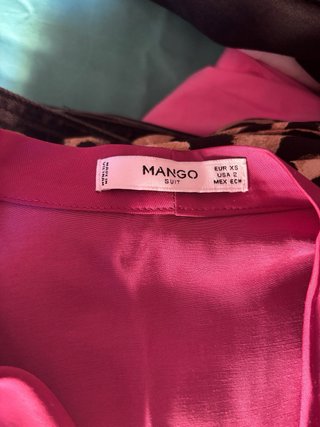 Vestido Mango Morado Elegante