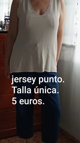 Jersey punto fino talla única