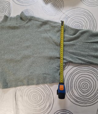 Jerséis cuello alto verde y blanco talla única