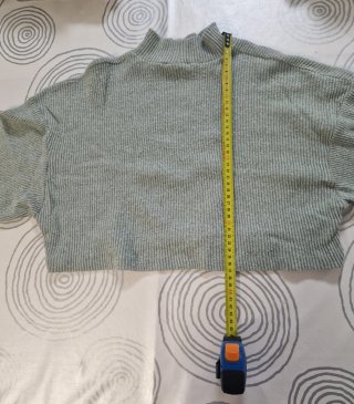 Jerséis cuello alto verde y blanco talla única