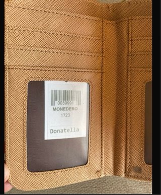 Cartera monedero corcho estampado