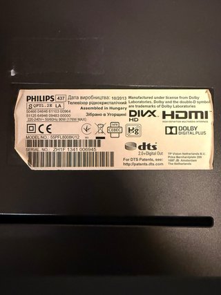 TV Philips 55 averiada