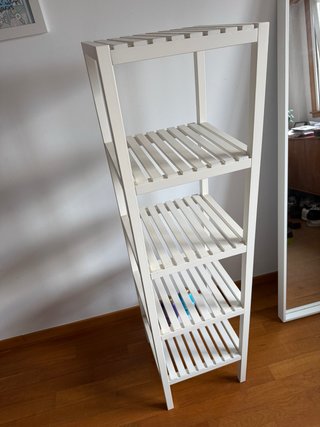 Estantería de madera blanca Ikea