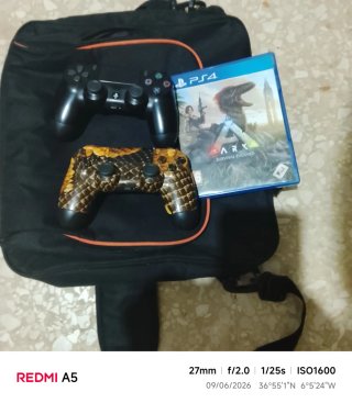 2 Mandos PS4, Maletín y Juego ARK