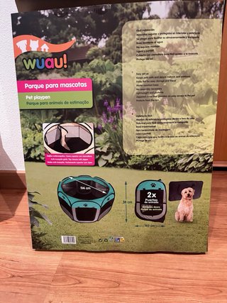 Parque para perros plegable
