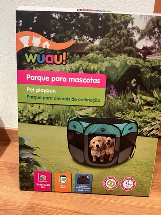 Parque para perros plegable