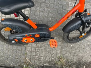 Bici infantil 14 Decathlon naranja