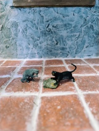 ¡¡OFERTA!! Pescadero con puesto y gatos para Belén