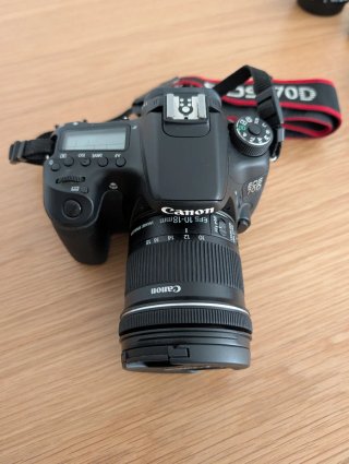 Canon 70D + Lente EF-S 18-55mm + 10-18mm