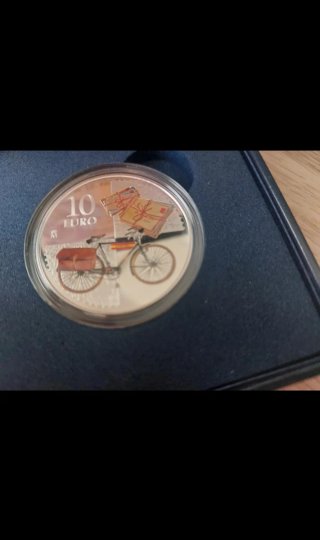 Moneda 10€ 175 Aniversario Primer Sello España