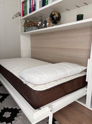 Cama Abatible Kenay Home Blanca
