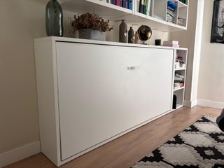 Cama Abatible Kenay Home Blanca