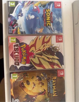 Cajas vacías Nintendo Switch (3 unidades)