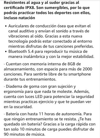 Auriculares Energy Sistem AquaSport Blancos