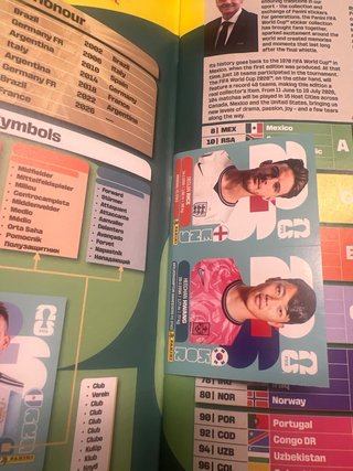 Álbum Panini Mundial FIFA 2026. UK