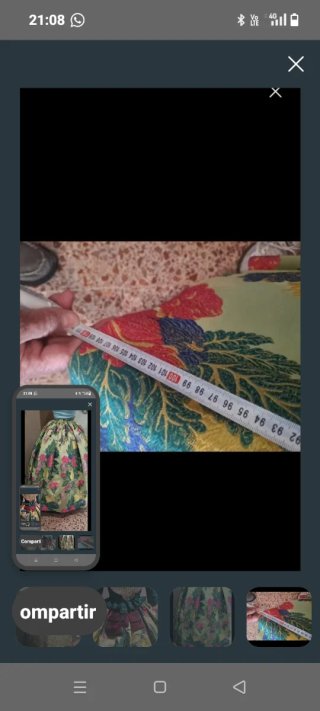 Traje de Fallera Oro y Verde