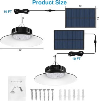 Lámparas Solares Colgantes Exteriores