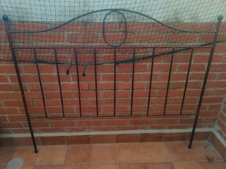 Cabecero de hierro para cama de 150