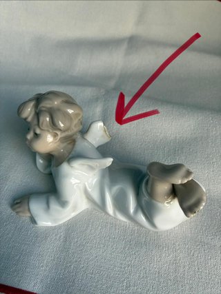 Lladró Ángel Acostado Porcelana