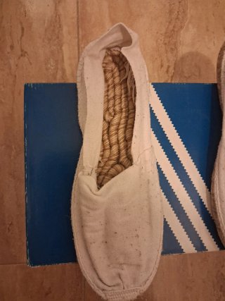 Sandalias de esparto y tela