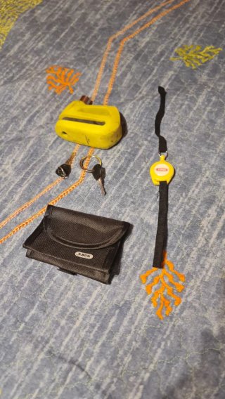 Candado Disco Moto ABUS Amarillo