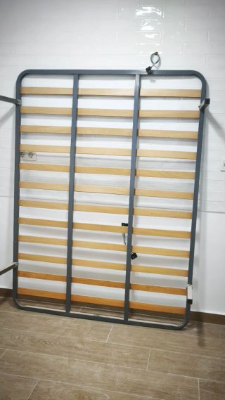 Somier 135cm Metal y Madera