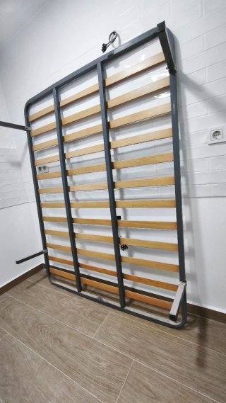 Somier 135cm Metal y Madera