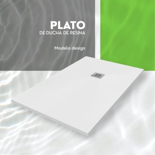 Plato de ducha resina 80x140 Blanco