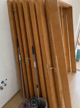 8 Puertas Madera Maciza con Marcos