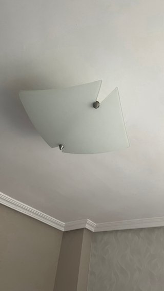 Lámpara de techo moderna cristal y metal