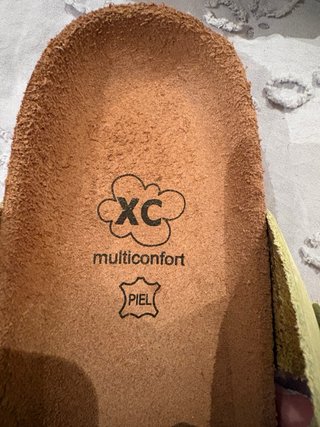 Sandalias XC Multiconfort Piel Amarillas