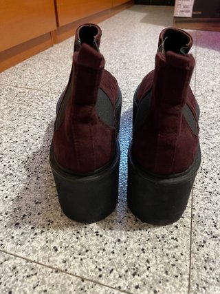 Botines ante Pull&Bear Talla 37 burdeos