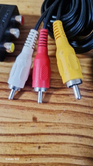 Cable PS1/PS2 Sony AV RCA + Adaptador SCART