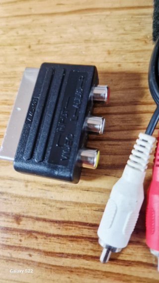 Cable PS1/PS2 Sony AV RCA + Adaptador SCART