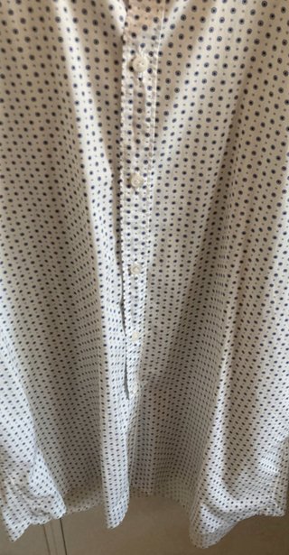Camicia uomo a pois bianca
