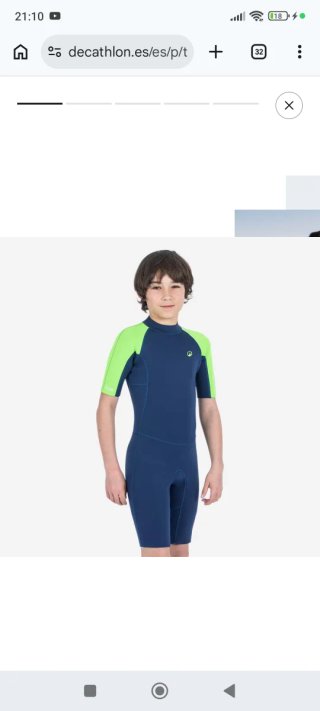 Neopreno corto niño talla 8-9 Decathlon