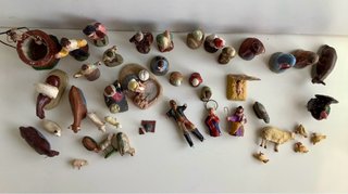 Lote de Antiguas Figuras de Belén Barro