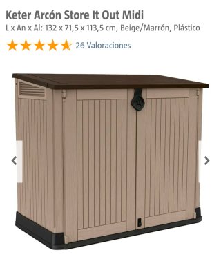 Baúl exterior Keter Beige/Negro