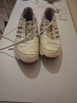 Zapatos de Golf Adidas Blancos y Plateados