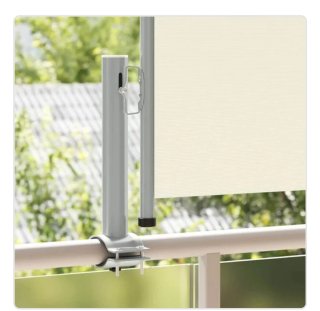 Toldo lateral retráctil crema 60x300 cm