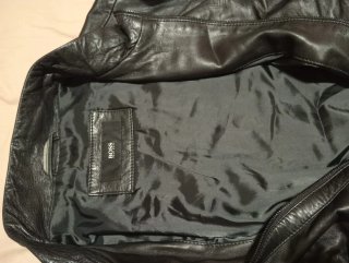 Chaqueta de cuero Boss