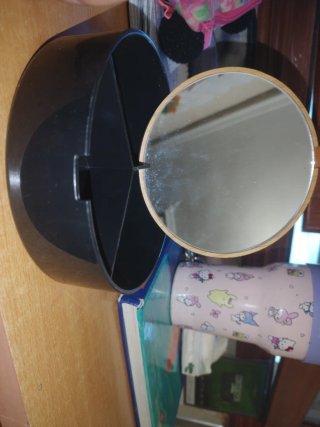 Caja joyero madera y cuero